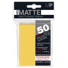 Ultra Pro Standard Card Sleeves Pro-Matte Yellow (50ct) Solid Colour/Clear